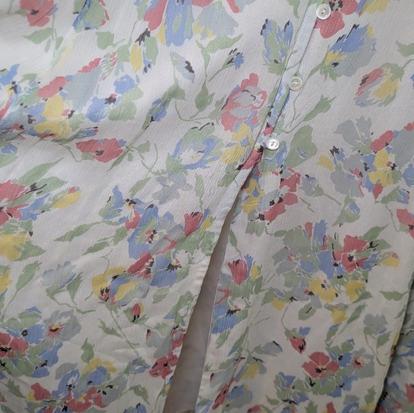 Polo Ralph Lauren Floral Maxi Dress 8 Cottagecore Romantic Boho Wedding - Picture 9 of 10